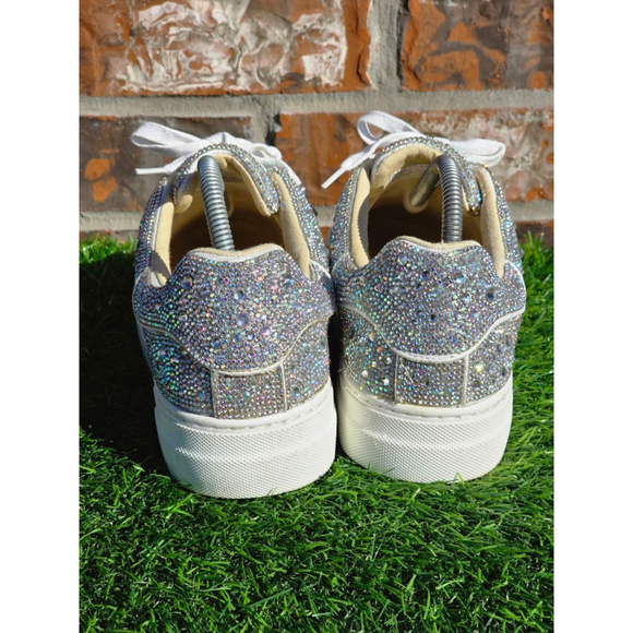 Blue by Betsey Johnson Sidny Rhinestone Platform Sneakers Women's Size 9 - Picture 3 of 7